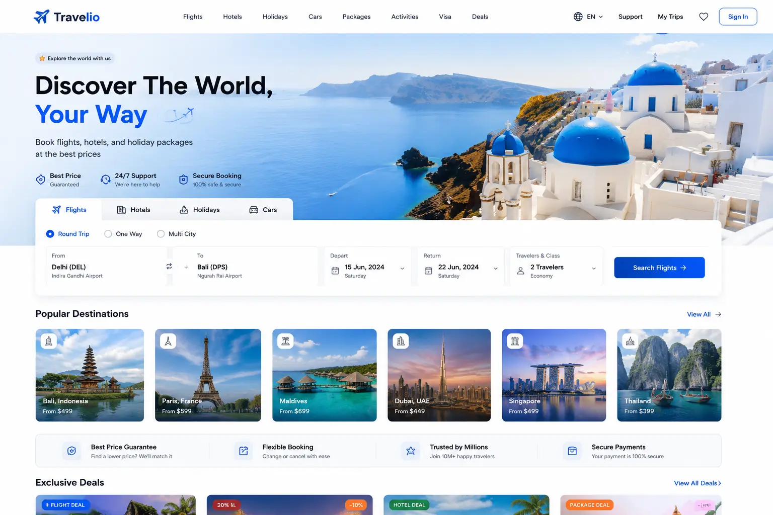 Travel Booking Website