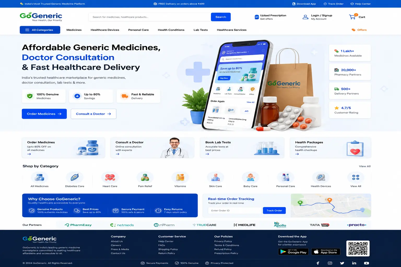 GoGeneric Website